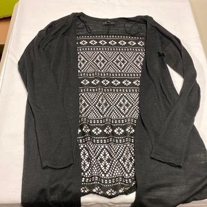 Aeropostale cardigan with lace back